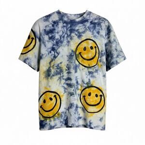NWT Men's Market x Smiley (Chinatown Market) Array Face Sun Tie-Dye T-Shirt - S
